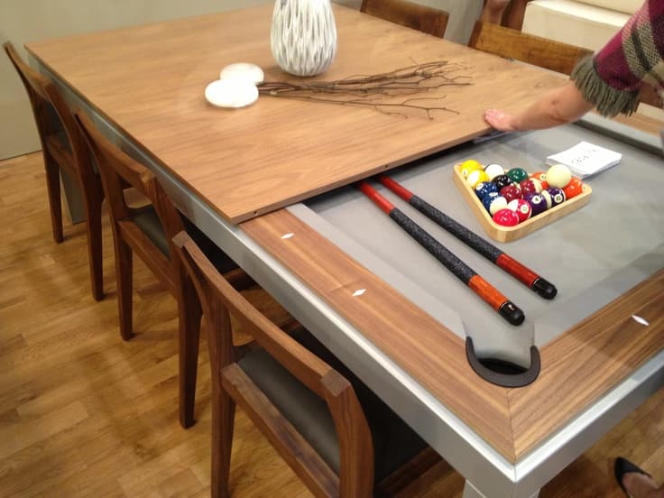 Pool Table with Chairs